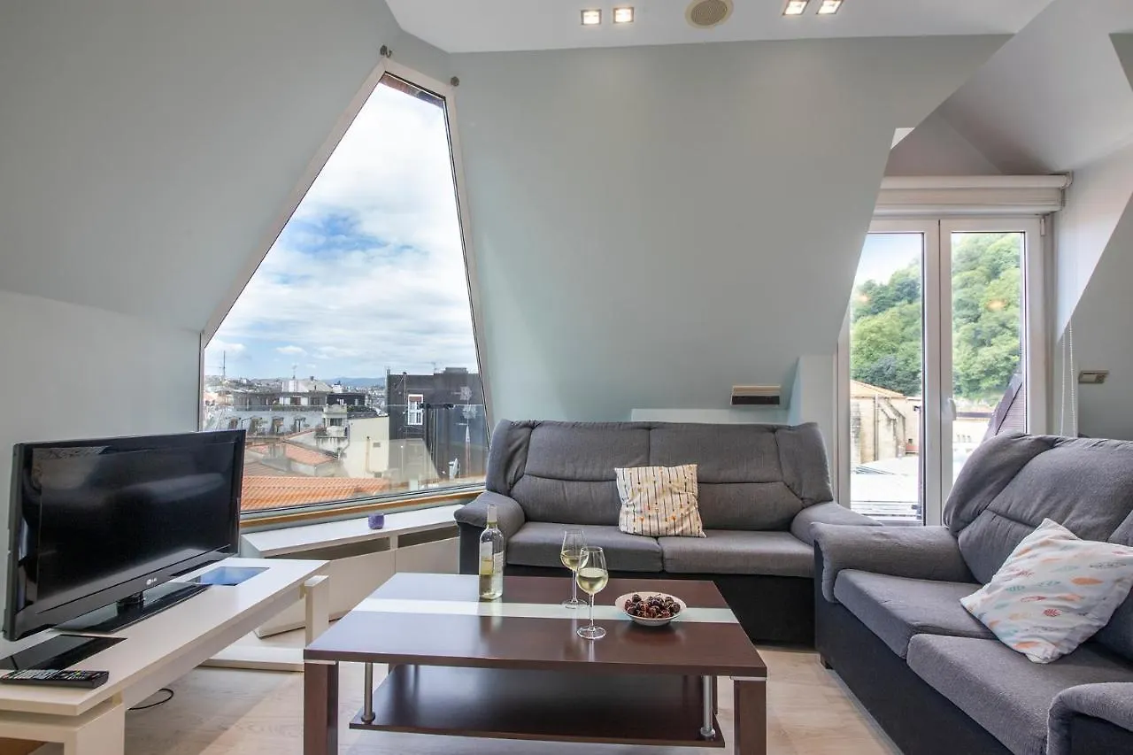 Luxury Duplex Penthouse With Terrace-Old Town Daire San Sebastián