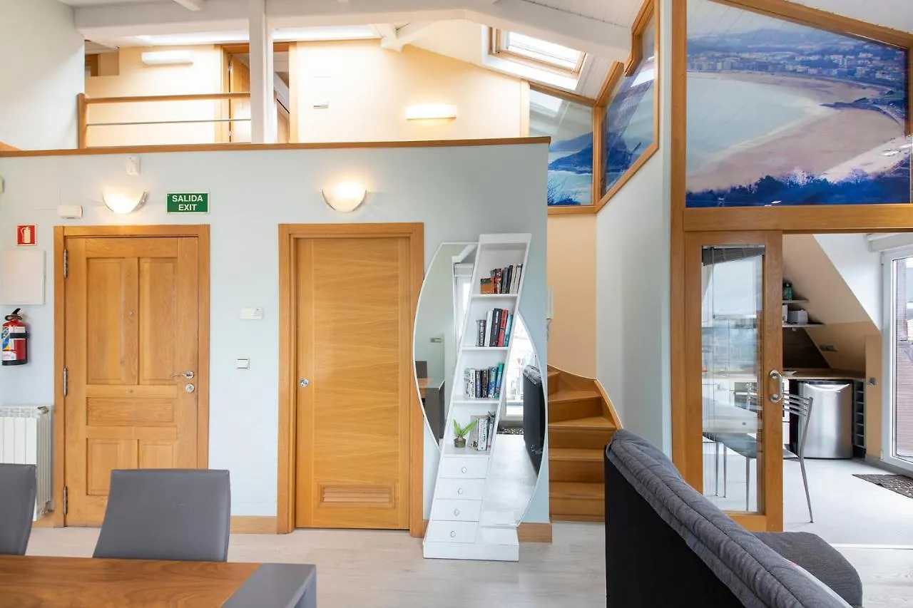 Luxury Duplex Penthouse With Terrace-Old Town Daire San Sebastián