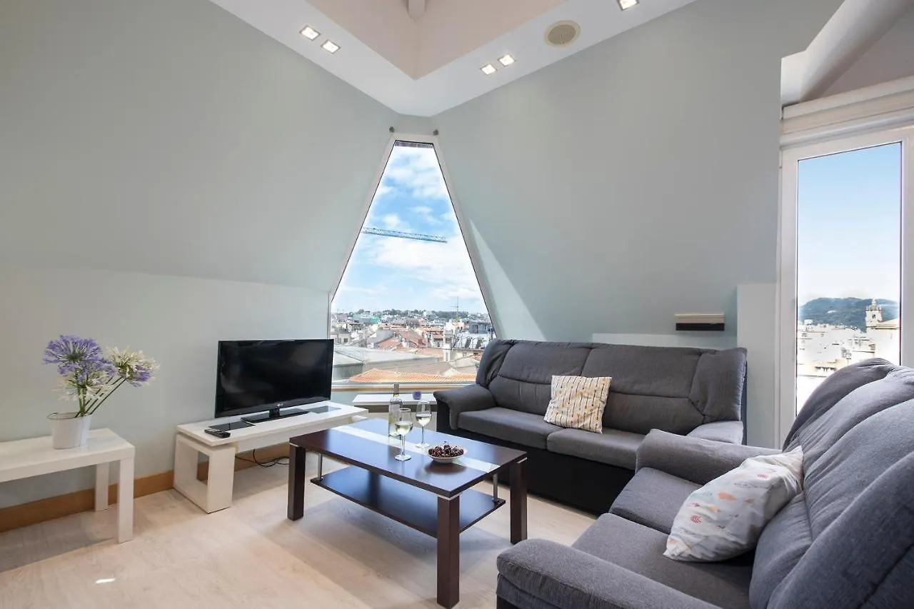 Luxury Duplex Penthouse With Terrace-Old Town Daire San Sebastián
